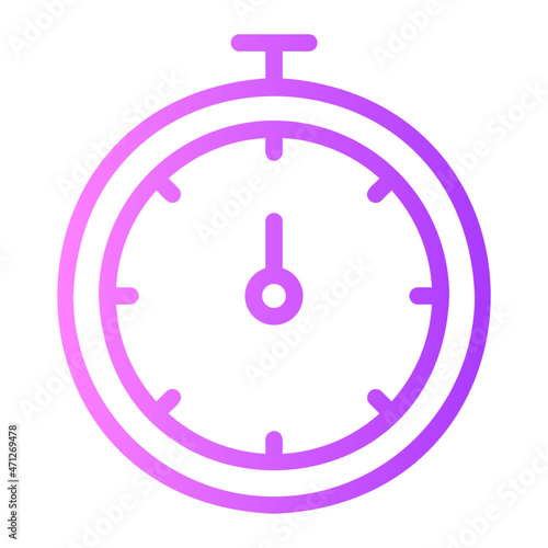 Stopwatch gradient icon