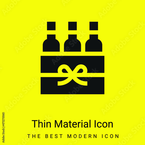 Beer Box minimal bright yellow material icon