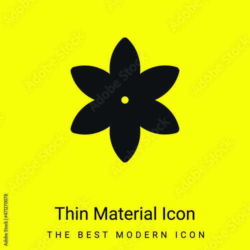 Anise minimal bright yellow material icon