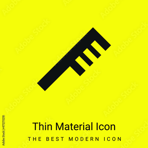 Angular Comb minimal bright yellow material icon