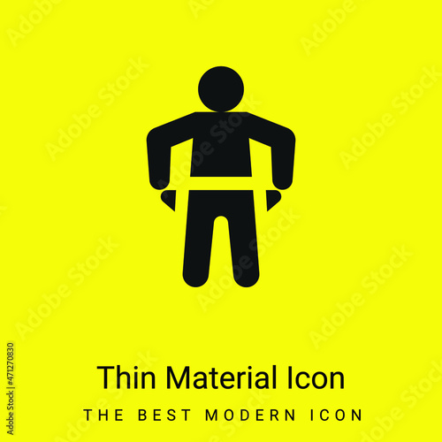 Bankruptcy minimal bright yellow material icon
