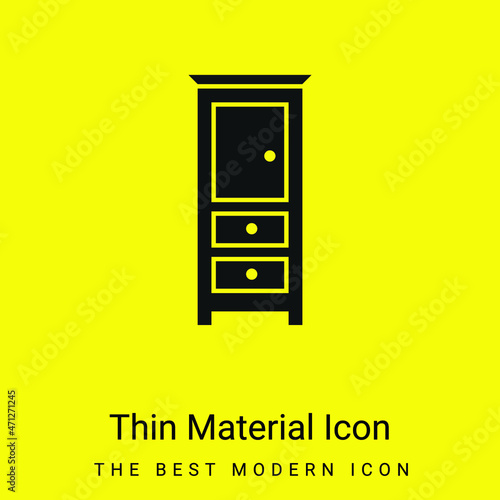 Bedroom Drawers Furniture minimal bright yellow material icon