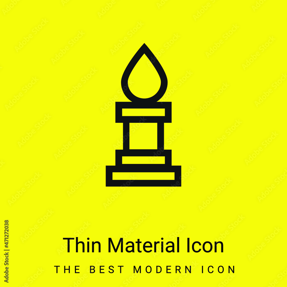 Bishop Chess Piece Outline minimal bright yellow material icon Bishop Chess Piece Outline minimal bright yellow material icon