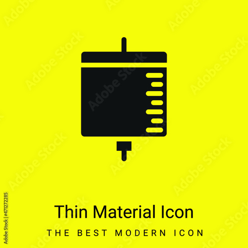 Blood Transfusion minimal bright yellow material icon