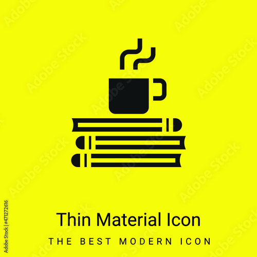 Break Time minimal bright yellow material icon
