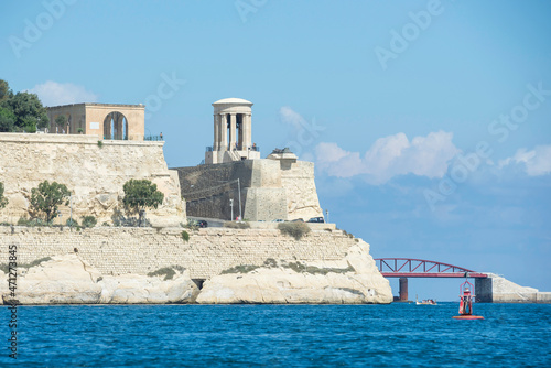 Malta / Malta 09/30/2015.Siege Bell War Memorial, Valletta, Malta photo