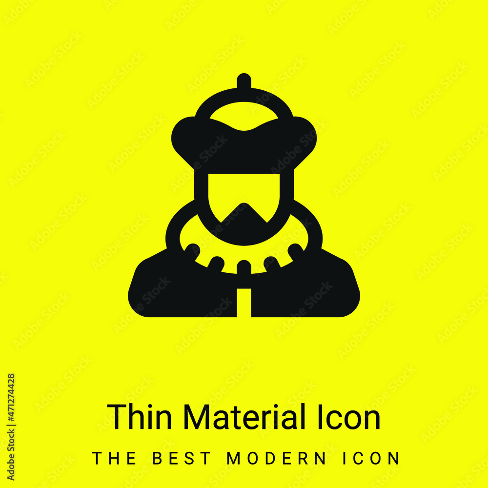 Baron minimal bright yellow material icon Baron minimal bright yellow material icon