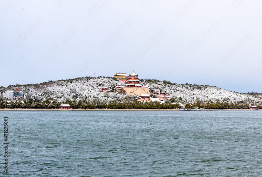 View of the Summer Palace in the winter