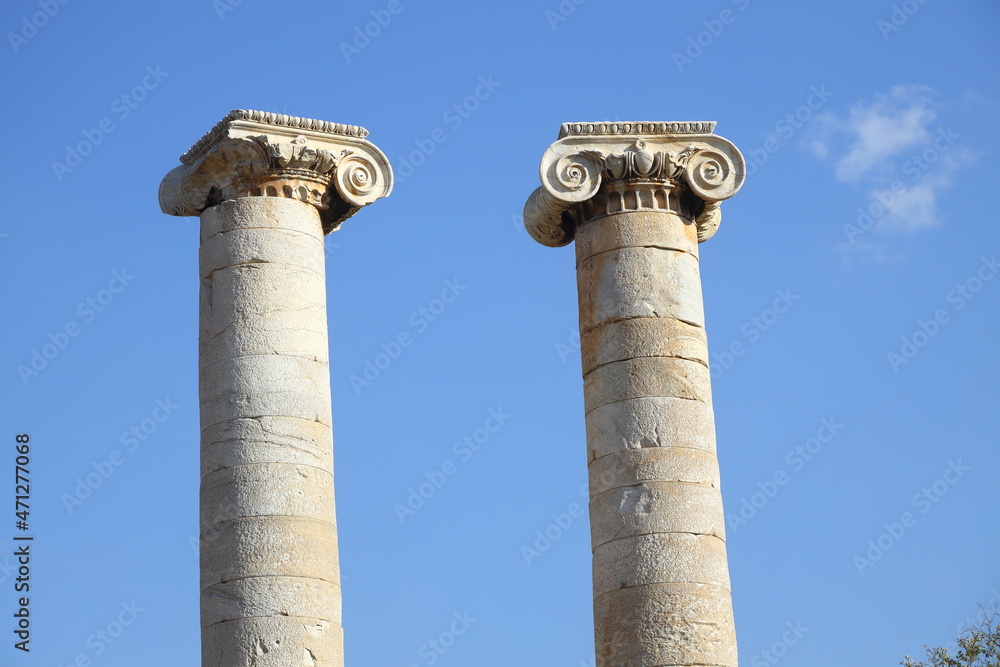 The ruins of the ancient city of Sardes, the capital of the Lydian State, are located in the town of Sart in Salihli district today. Artemis Temple. The ruins of the ancient city of Sardes, the capital of the Lydian State, are located in the town of Sart in Salihli district today. Artemis Temple.