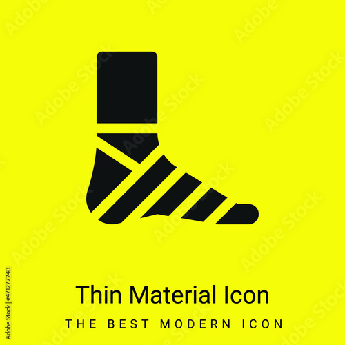 Bandage minimal bright yellow material icon