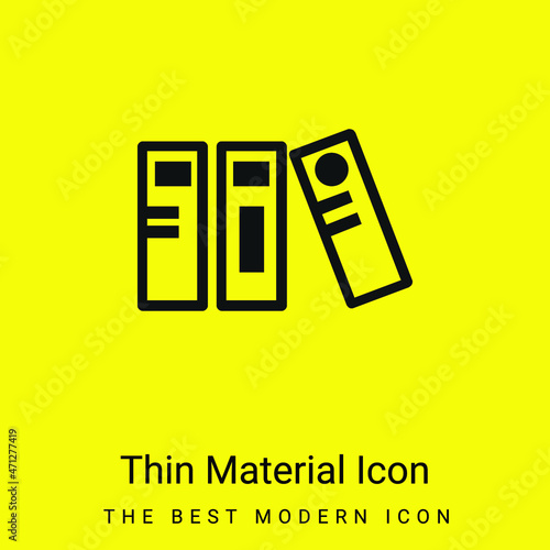 Archives minimal bright yellow material icon