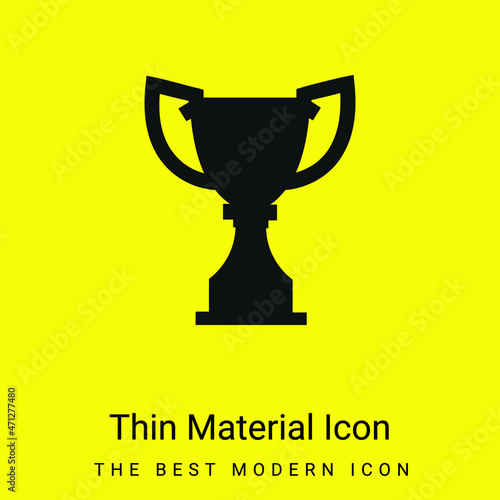 Award Trophy Silhouette minimal bright yellow material icon
