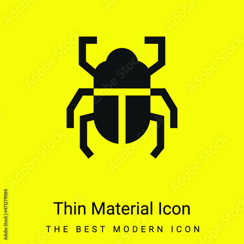 Beetle minimal bright yellow material icon