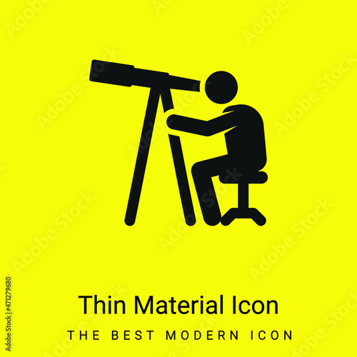 Astronomer minimal bright yellow material icon
