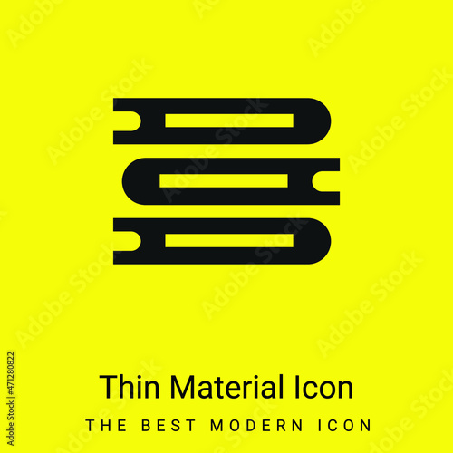 Book minimal bright yellow material icon