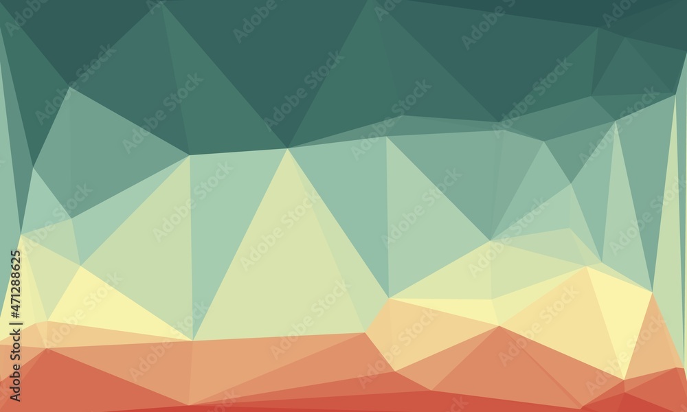 Fototapeta premium vibrant minimal multicolored polygonal background