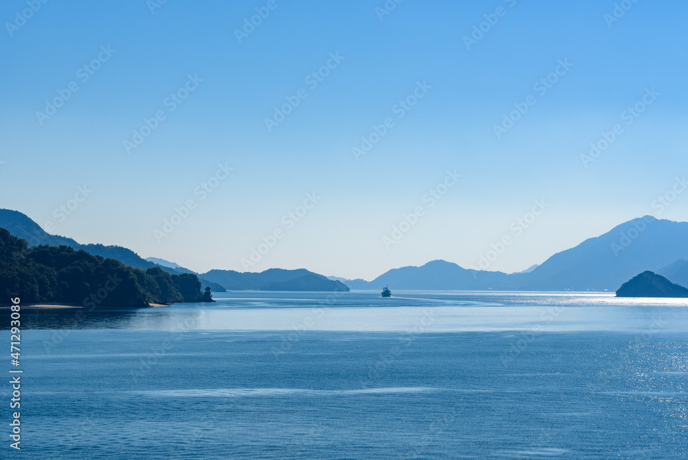 Landscape of Ohkunoshima in Hiroshima Prefecture. Seto Inland Sea Landscape of Ohkunoshima in Hiroshima Prefecture. Seto Inland Sea
