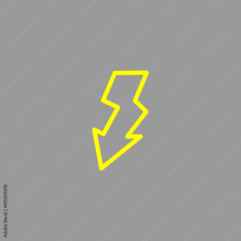 illustration of a lightning sign electric vector illustration of a lightning sign electric vector