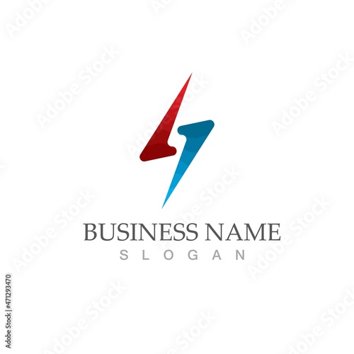 Free Download flash thunderbolt logo template - GFXLoad