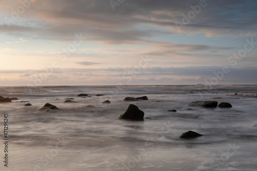 moody seascape along the Dutch coast