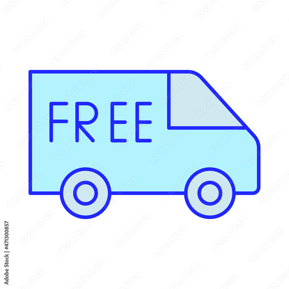 Free Delivery Isolated Vector icon which can easily modify or edit

