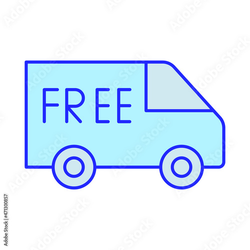 Free Delivery Isolated Vector icon which can easily modify or edit

