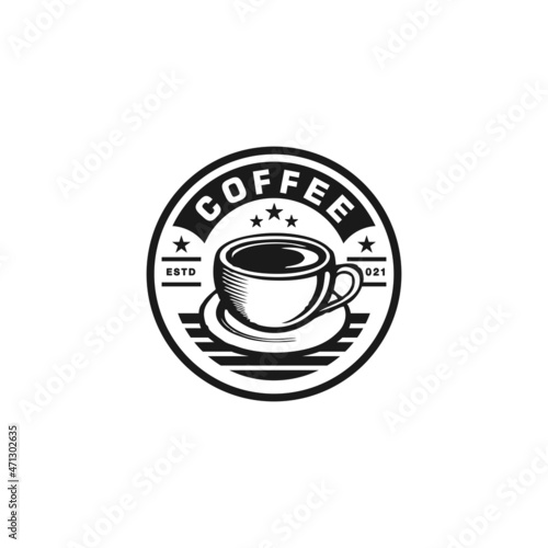 Coffee Cup Logo Design Vector Illustration Template Idea