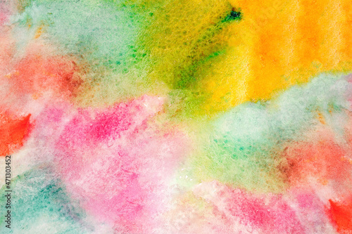 Creative abstract vibrant grunge texture watercolor background. Artistic hand painted watercolor backdrop. Watercolor colorful illustration. © Vagengeim