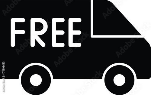 Free Delivery Isolated Vector icon which can easily modify or edit

