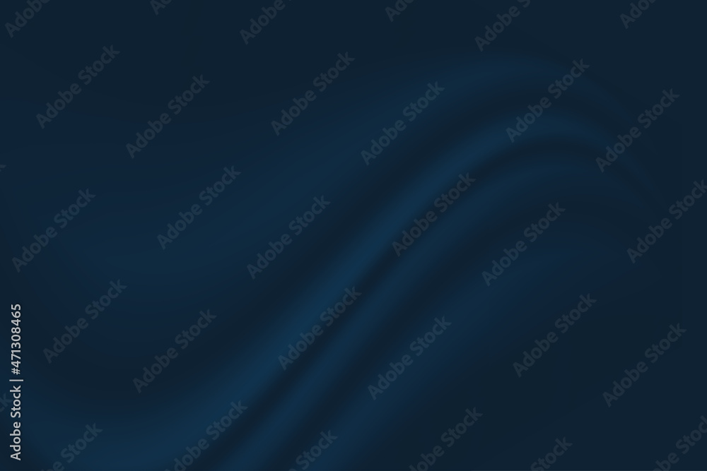 Fototapeta premium Dark blue satin fabric background. Vector Illustration