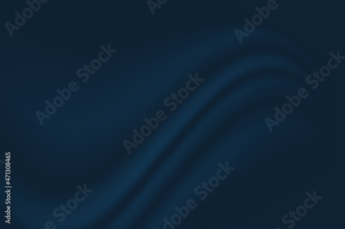Dark blue satin fabric background. Vector Illustration