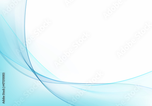 Abstract vector blue and white wave background illustration for templates, banners, posters and poster.