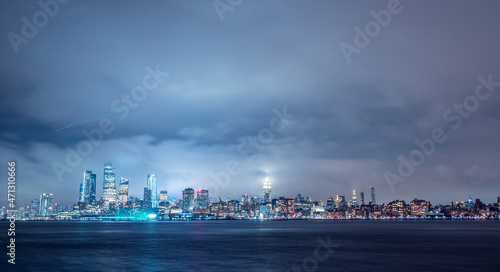 Time clouds over the New York city
