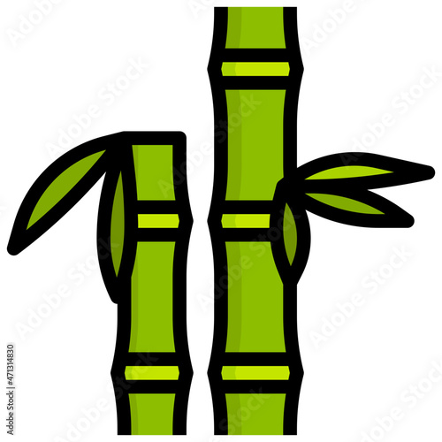 BAMBOO Filled Outline