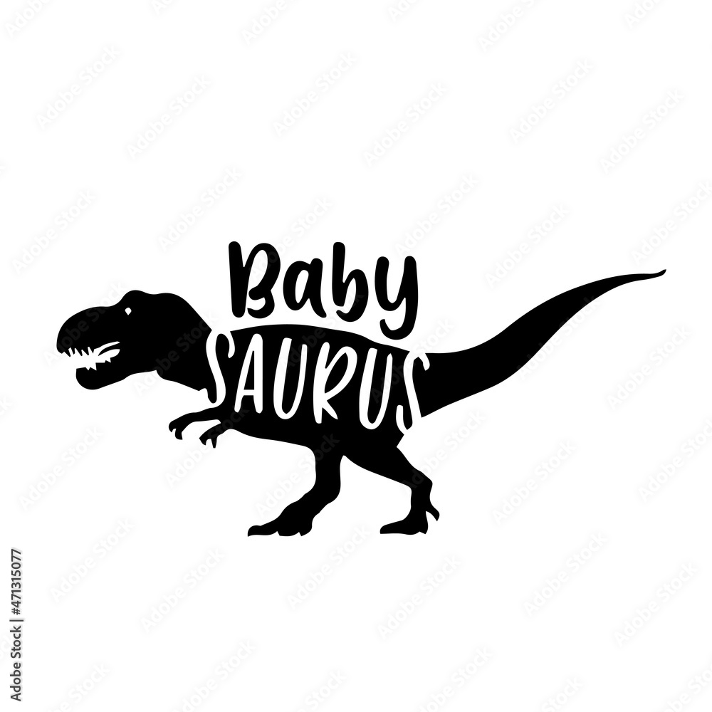 baby saurus logo inspirational quotes typography lettering design Stock ...