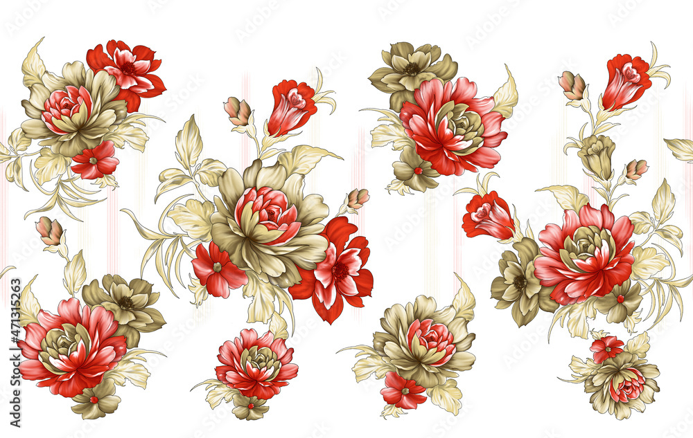 Fototapeta premium Flower are full off romance, the leaves and flower