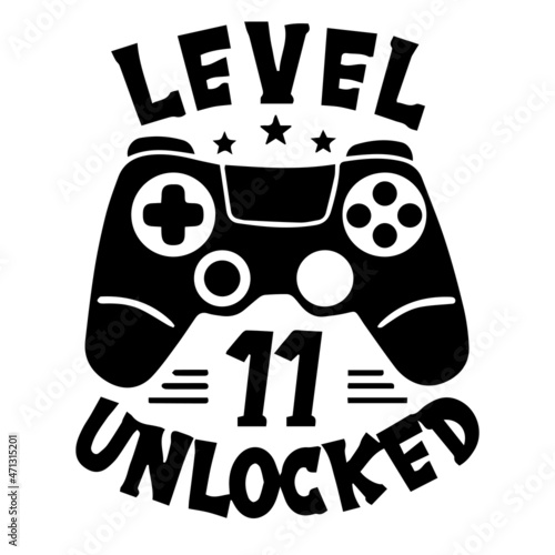 level 11 unlocked logo inspirational quotes typography lettering design