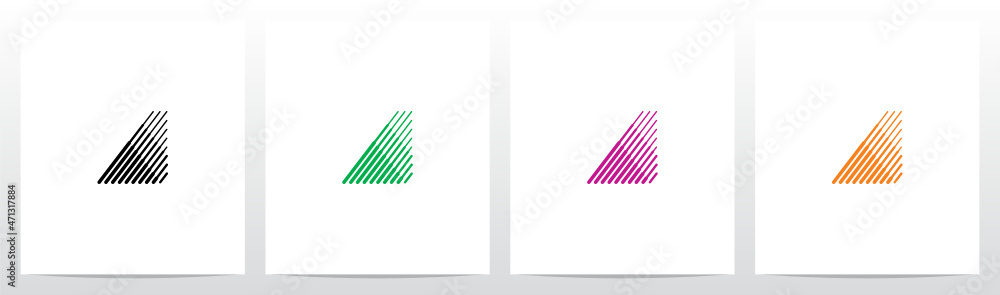 Bold And Thin Diagonal Outlines Letter Logo Design A Bold And Thin Diagonal Outlines Letter Logo Design A