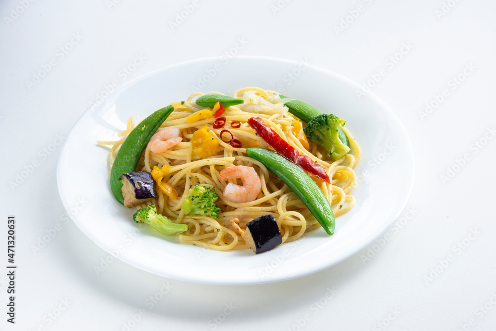 野菜たっぷりペペロンチーノ
野菜たっぷりペペロンチーノ