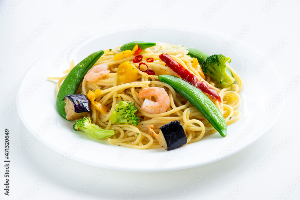 野菜たっぷりペペロンチーノ
野菜たっぷりペペロンチーノ