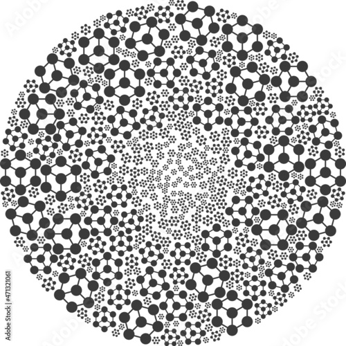 Blockchain nodes icon motion spheric mosaic. Blockchain nodes icons are composed into globula twirl mosaic structure. Abstraction round cluster mosaic is organized from regular blockchain nodes icons.