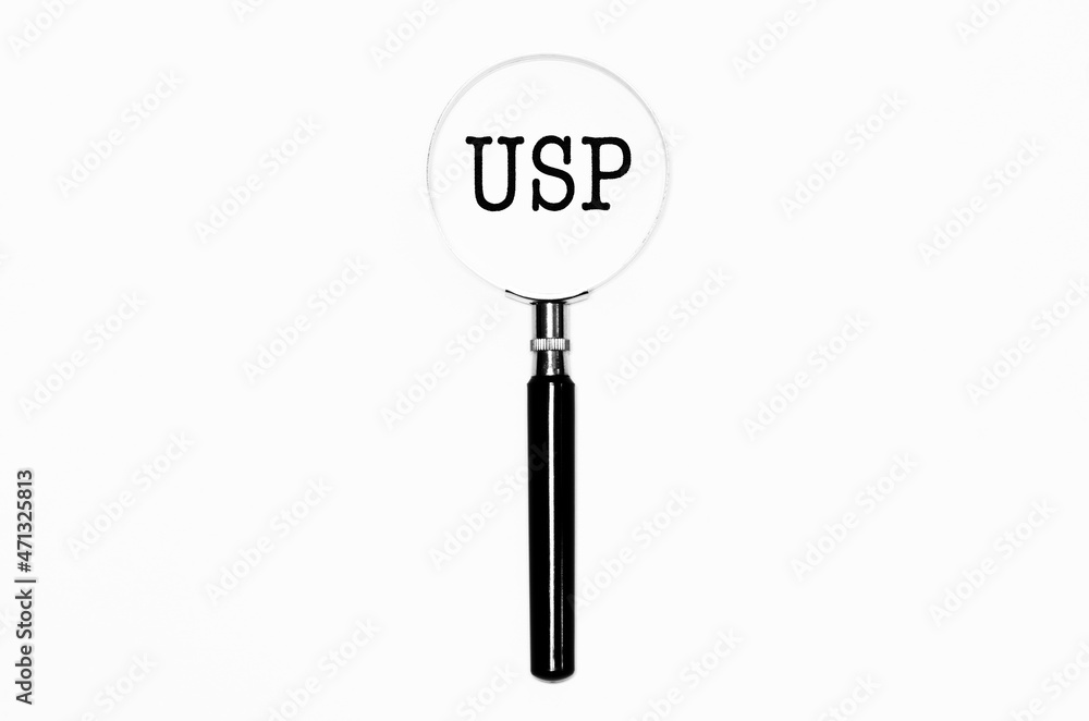 USP in the focus of a magnifier USP in the focus of a magnifier
