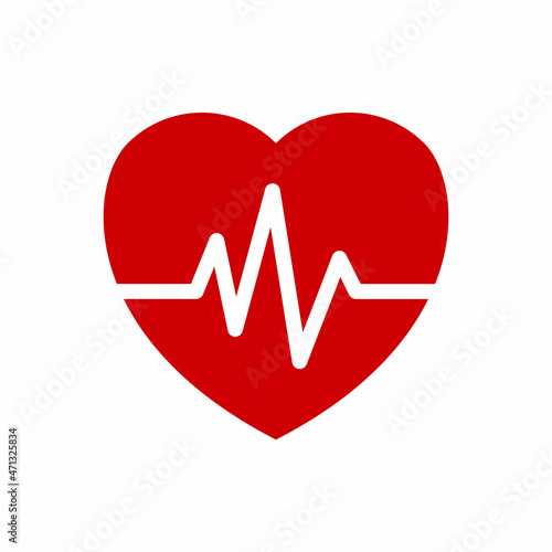 heartbeat pulse vector icon
