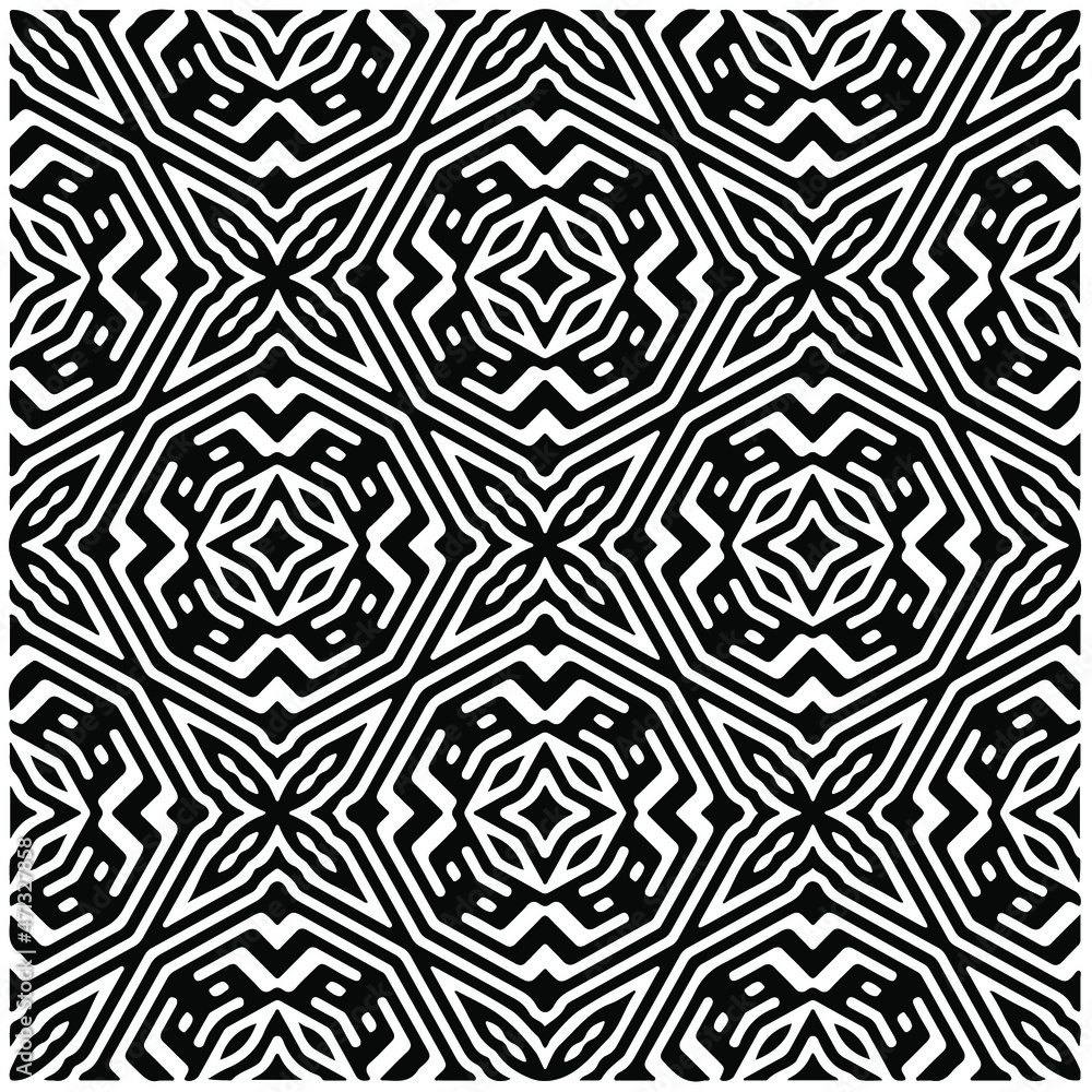 Black and white seamless geometric Pattern for fashion, fabric, apparel dress, textile, background, wallpaper, digital printing. Black and white seamless geometric Pattern for fashion, fabric, apparel dress, textile, background, wallpaper, digital printing.
