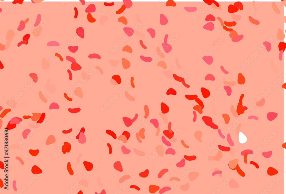 Light Red vector background with abstract forms. Light Red vector background with abstract forms.