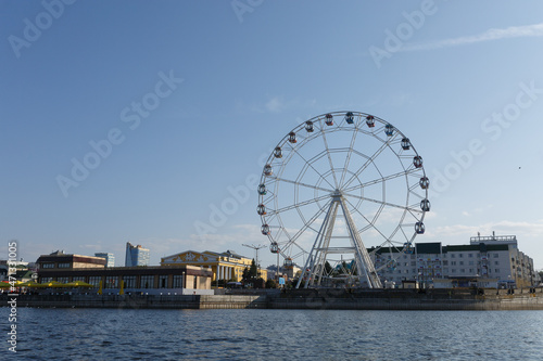ferris wheel in the city of   heboksary