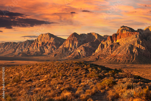 Dramatic dawn light on the ...