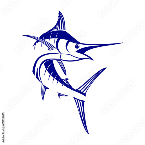Fishing marlin fish
