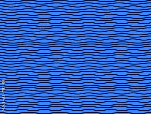 blue waves seamless pattern backgrounds. Water waves seamless pattern, linear backdrop. Stripes wave pattern summer vector
