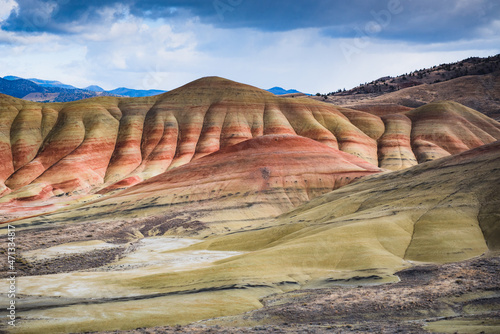 Colorful painted hills in central Oregon